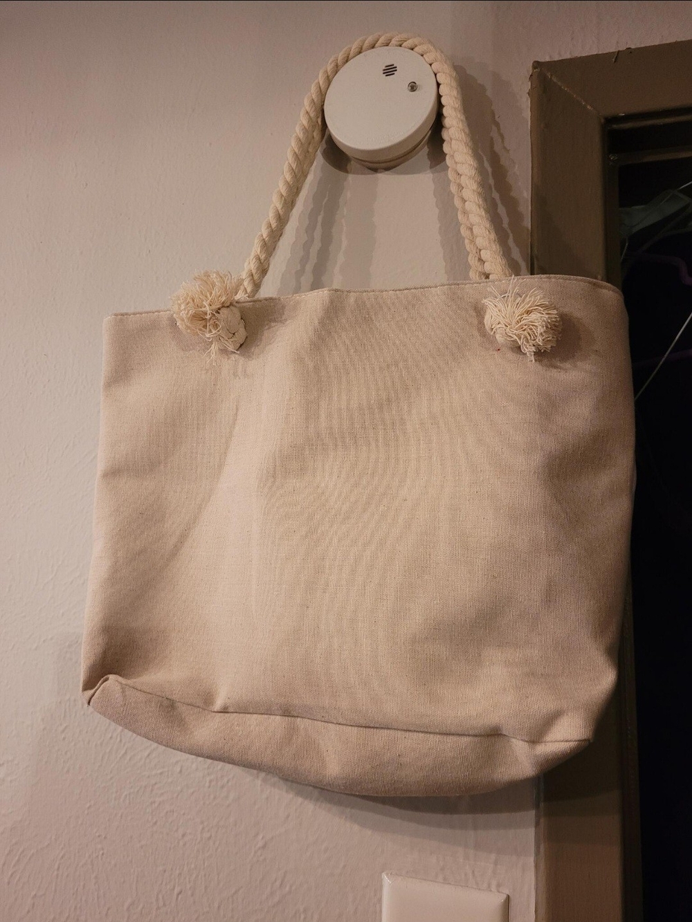 Tie-Dye Pastel Rope-Handle Tote Bag - Unbranded - Picture 4 of 4
